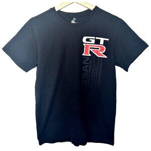 Nissan GT-R Mens T Shirt Racing Cars Initial Attraction Short Sleeve Black Sz S